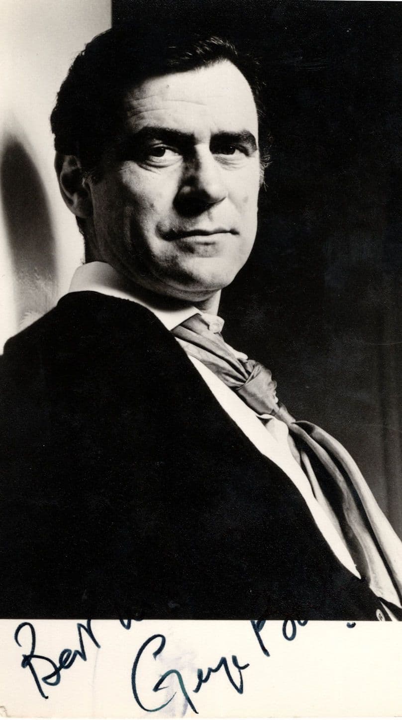 George Baker I Claudius Ruth Rendall Mysteries Old Hand Signed Photo