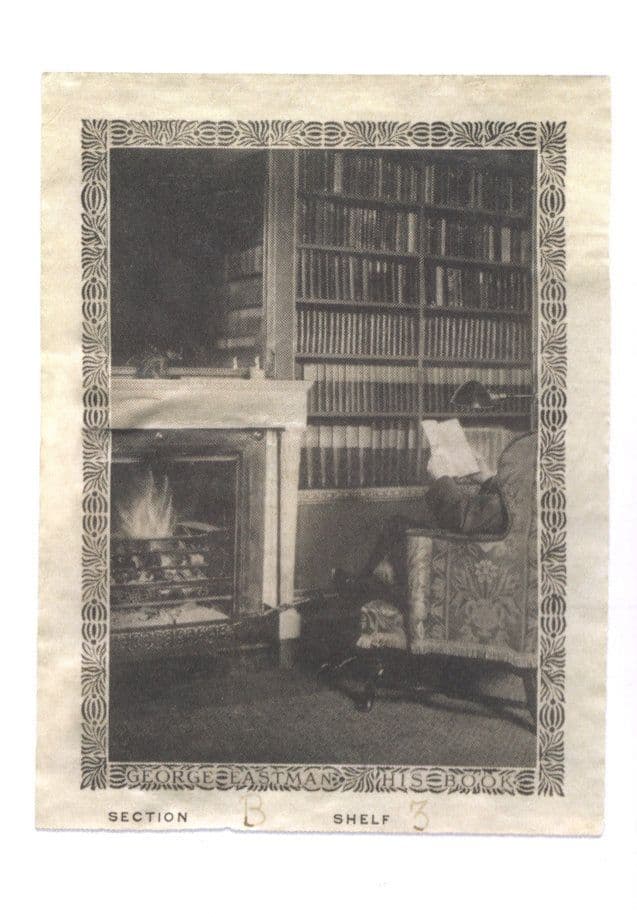 George Eastman Of Kodak Company Library Old Bookplate Postcard