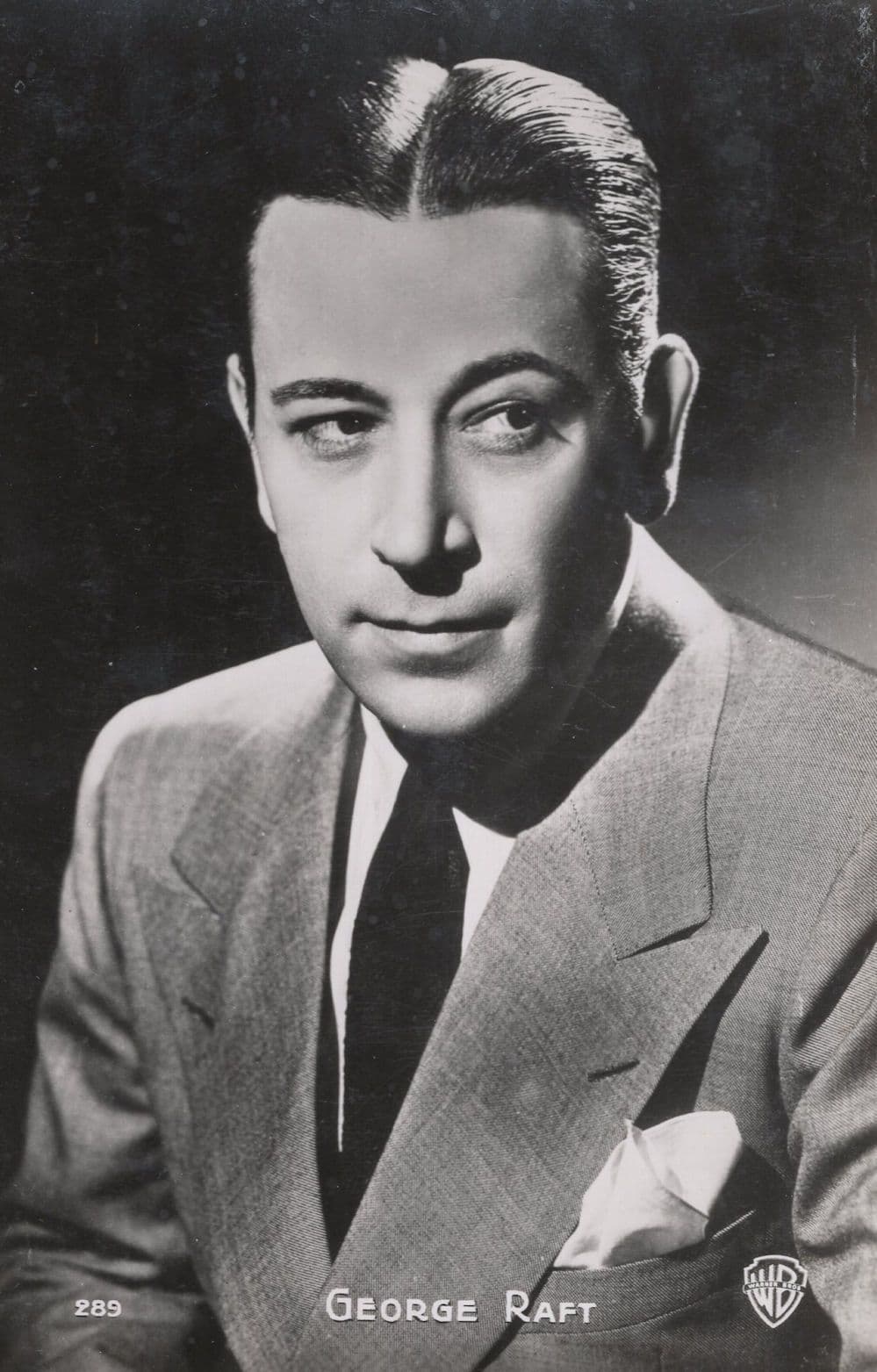 George Raft Film Actor Warner Bros 209 Old Photo Postcard
