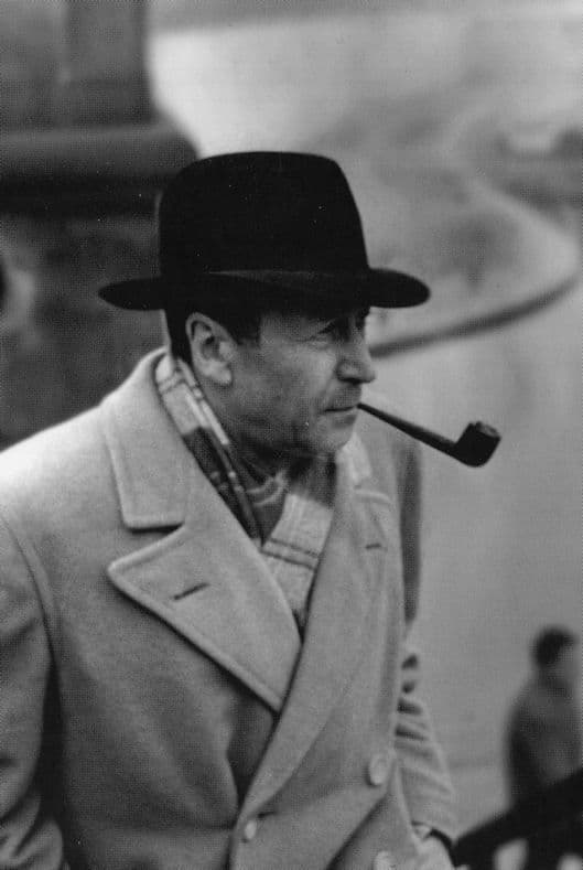 Georges Simenon Jules Maigret Book Author Stunning Portrait Postcard