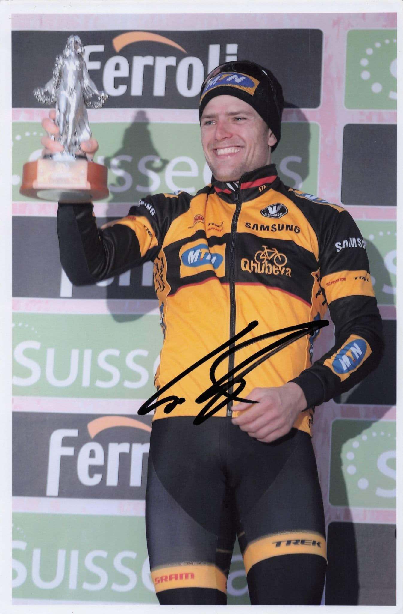 Gerald Ciolek German Cyclist 2013 Milan San Remo 12x8 Hand Signed Photo