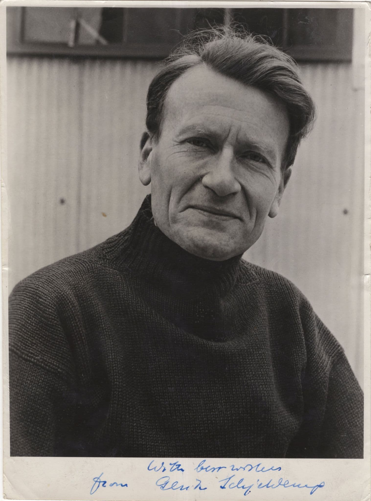 Gerik Schjelderup The Cruel Sea Ship Captain Hand Signed Photo