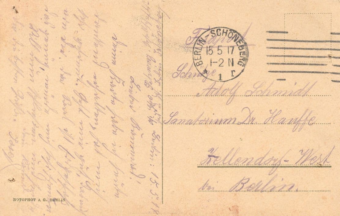 German Army Spoon Child WW1 Sent By Soldier Berlin Military Postcard