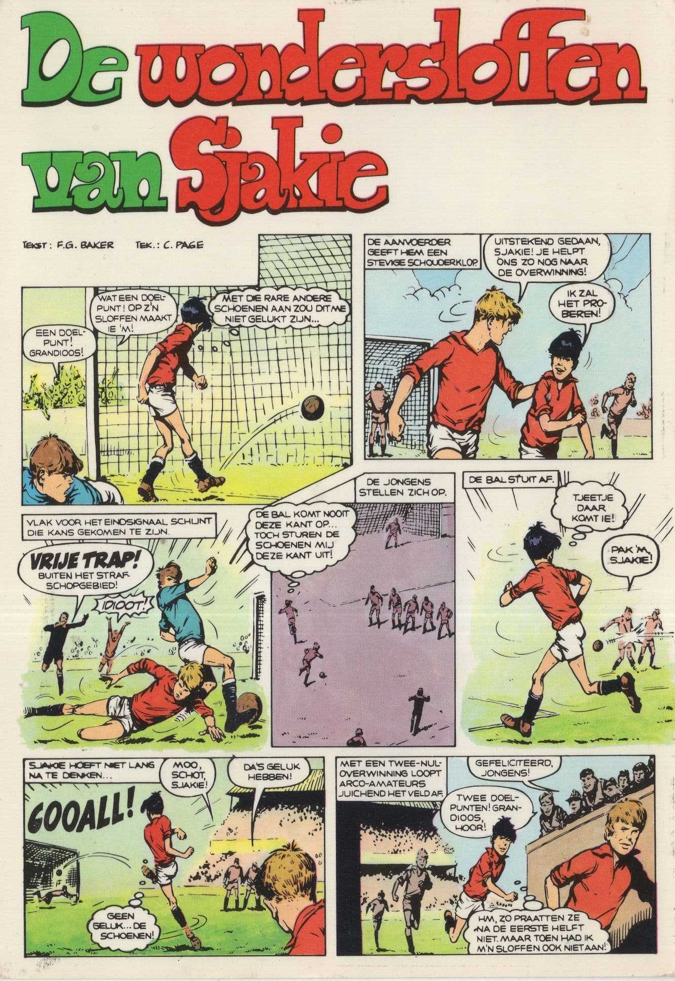 German Football Comic Strip Cartoon Soccer Postcard