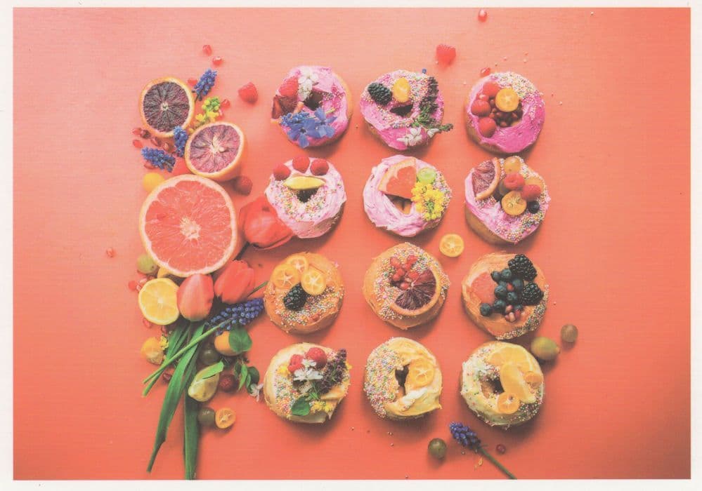 German Incredible Confectionary Cakes & Flowers Postcard