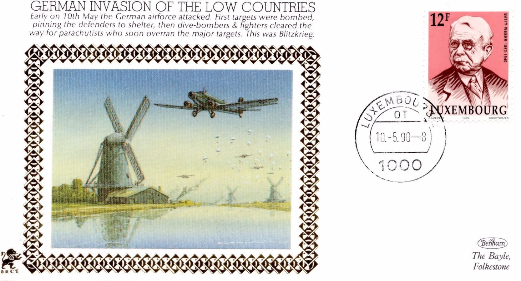 German Invasion Of The Low Countries WW2 Military First Day Cover