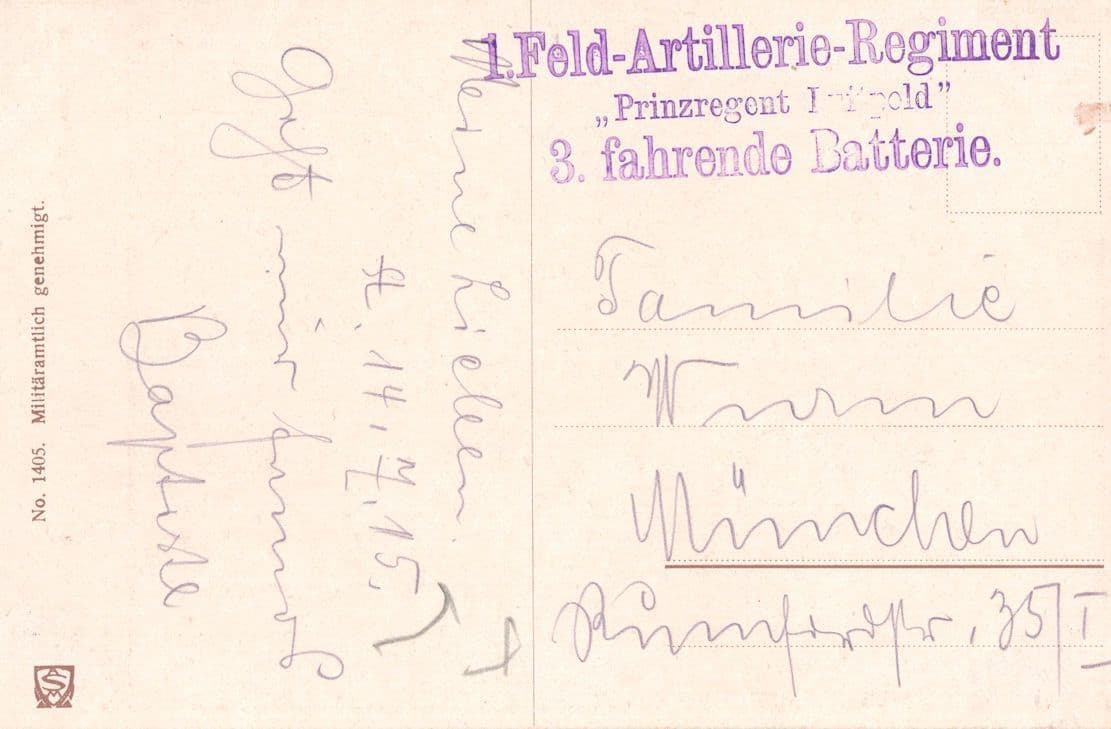German Military Postman Delivering WW1 Letters To Army Feldpost Postcard