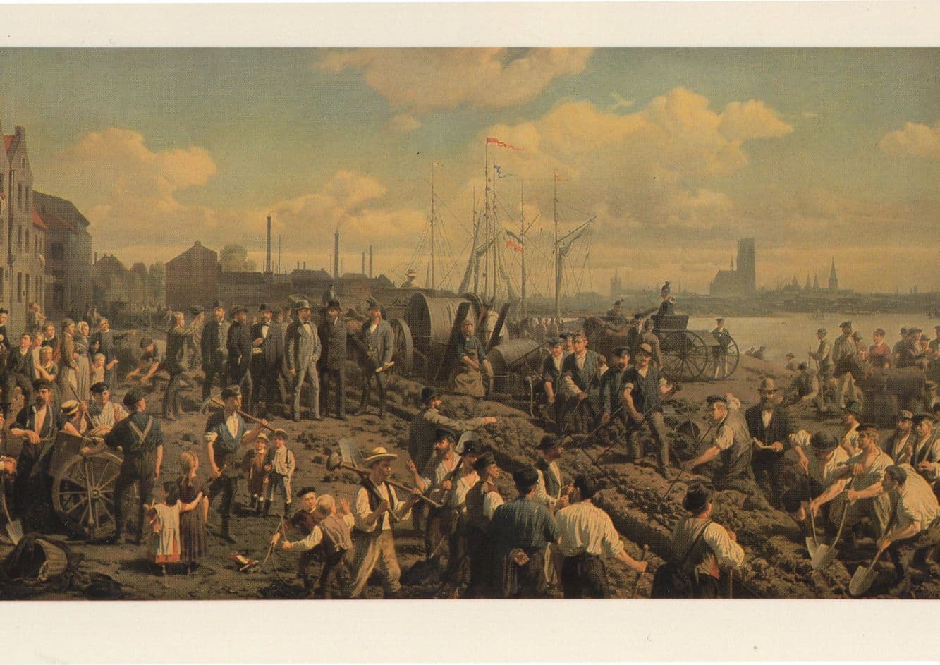 German Telegraph Cables 1880 Mulheim Telegrafenkabels Postcard
