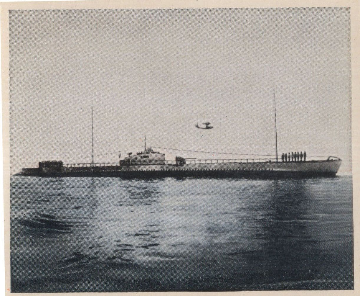 German U-Boat Ship Military Fleet Rare Old Cigarette Photo Card
