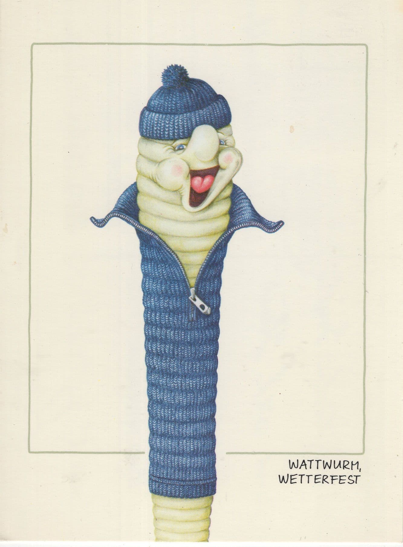 German Willy Willie Warmer Condom Comic Postcard