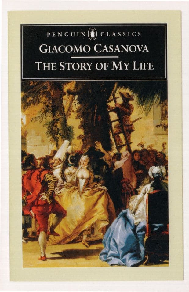 Giacomo Casanova The Story Of My Life 2001 Book Postcard