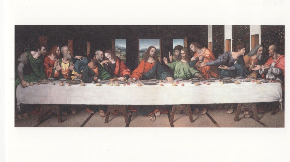 Giampietrino Marco D'Oggioni The Last Supper Painting Postcard