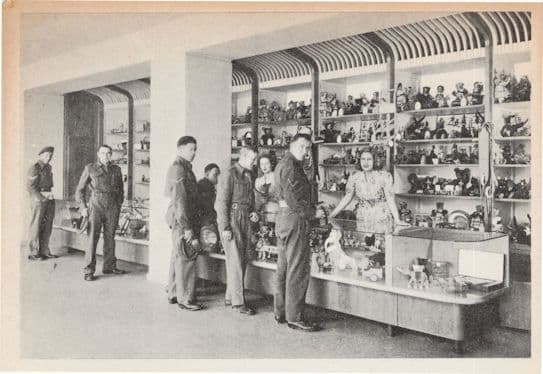 Gift Shop Army Soldier Toys Alexander Jazz Military WW2 Club Rome Italian Postcard