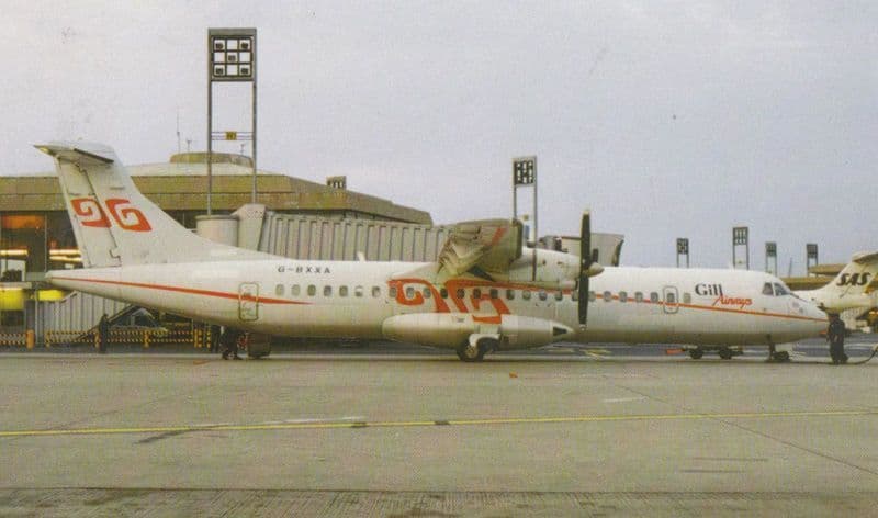 Gill Airways ATR 72 G BXXA Limited Edition of 600 Roissy Airport Plane Postcard