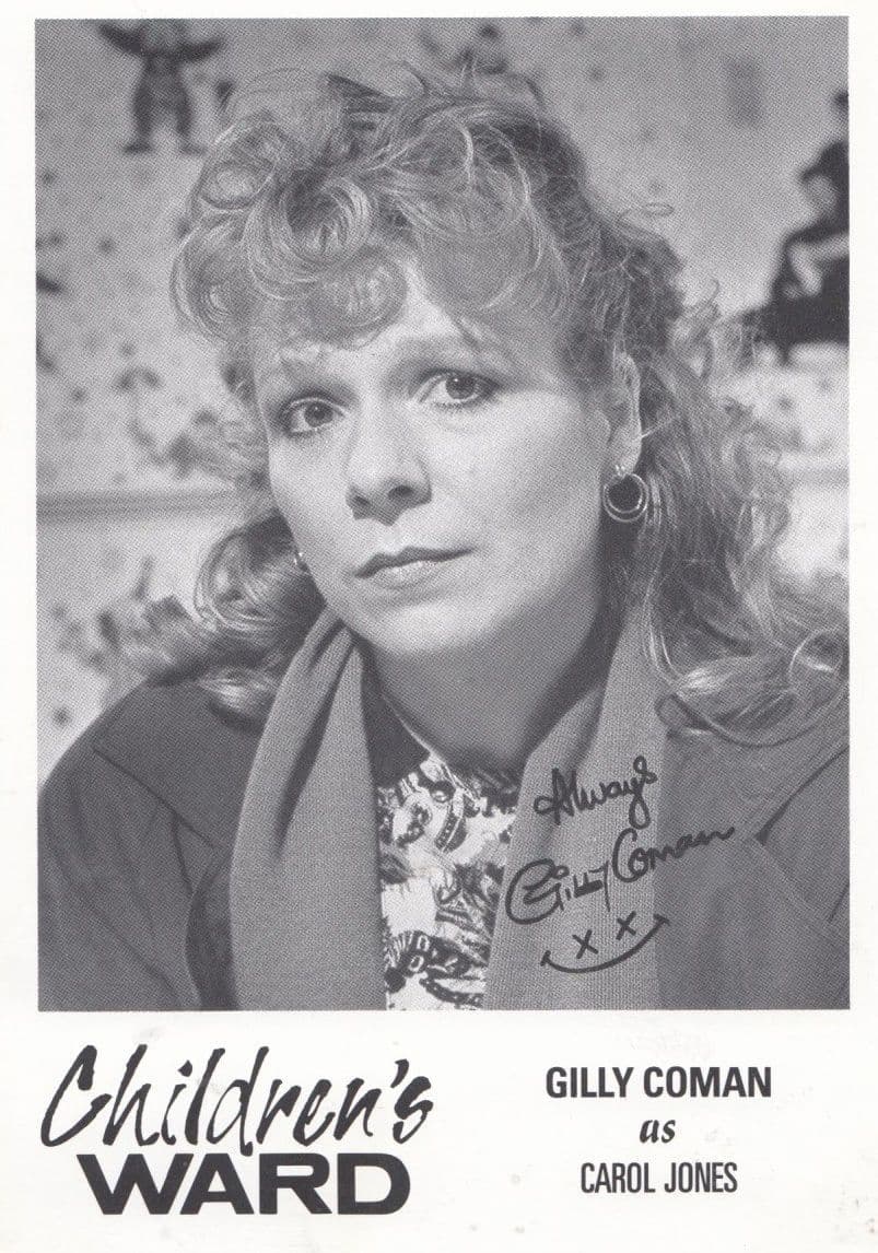 Gilly Coman as Carol Jones in Childrens Ward TV Show Vintage Signed Cast Card