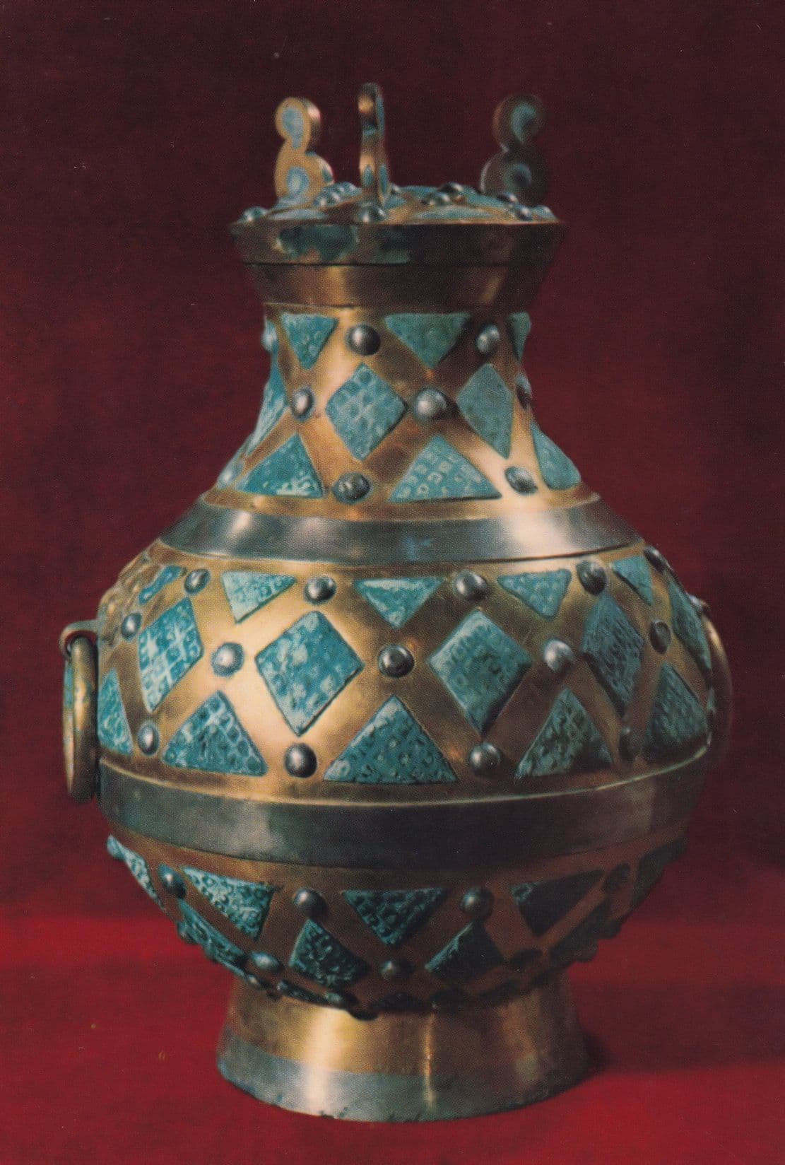 Gilt Bronze Chinese Vessel Western Han Dynasty China Postcard