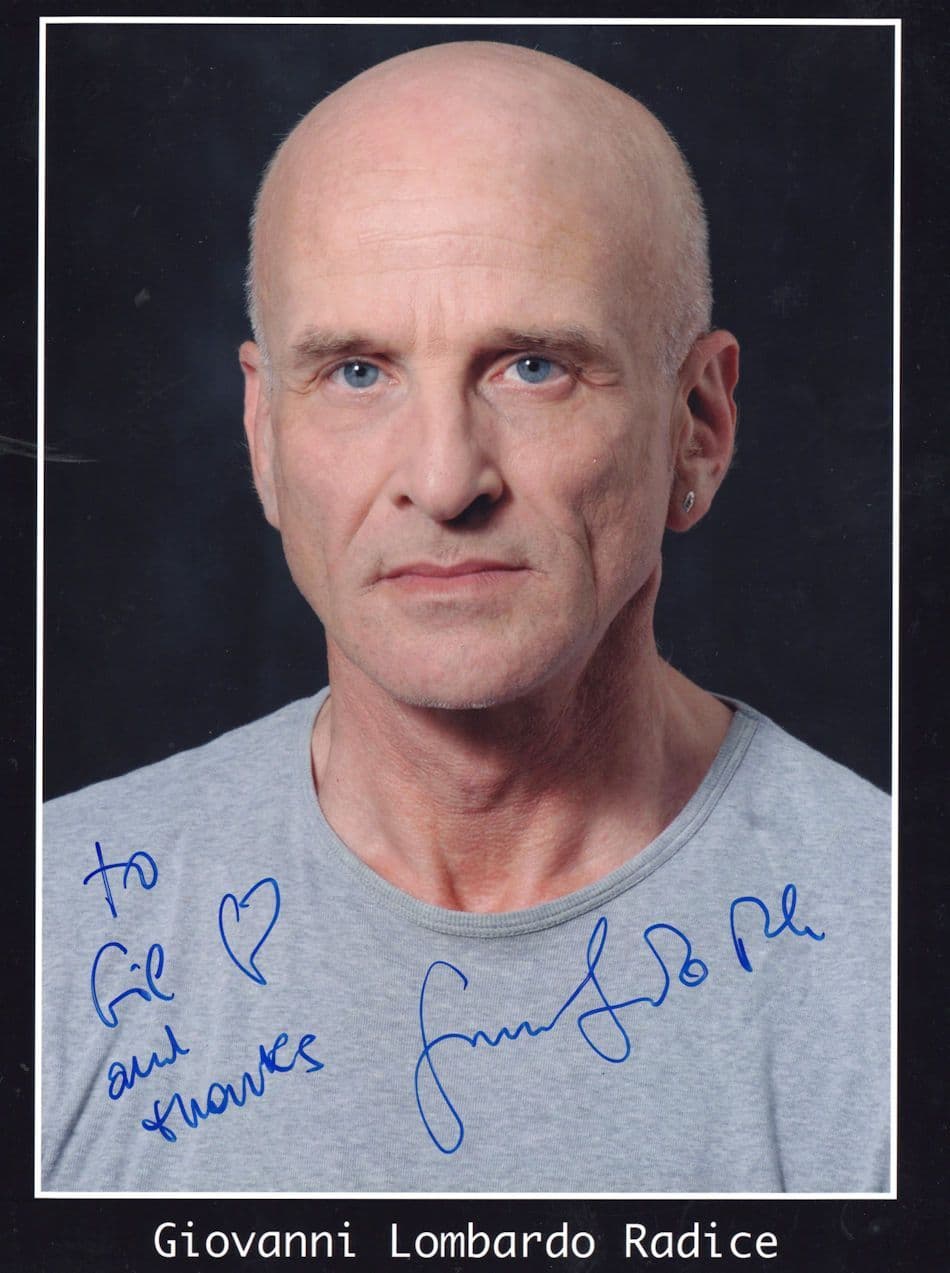 Giovanni Lombardo Father Spiletto In The Omen Large Hand Sigend Photo