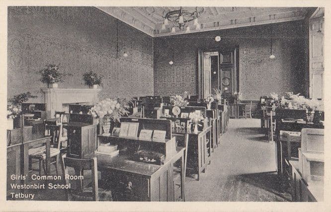 Girls Common Room Westonbirt School Tetbury Gloucester Old Postcard