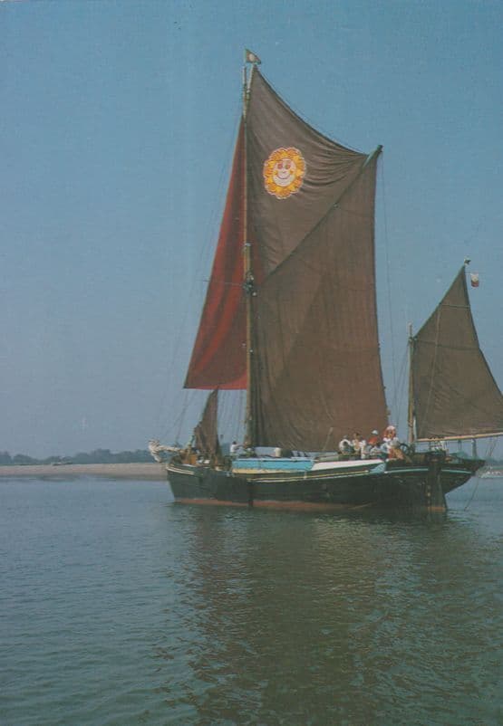 Gladys 1901 Harwich Essex Sailing Boat Ship 1901 Barge Postcard