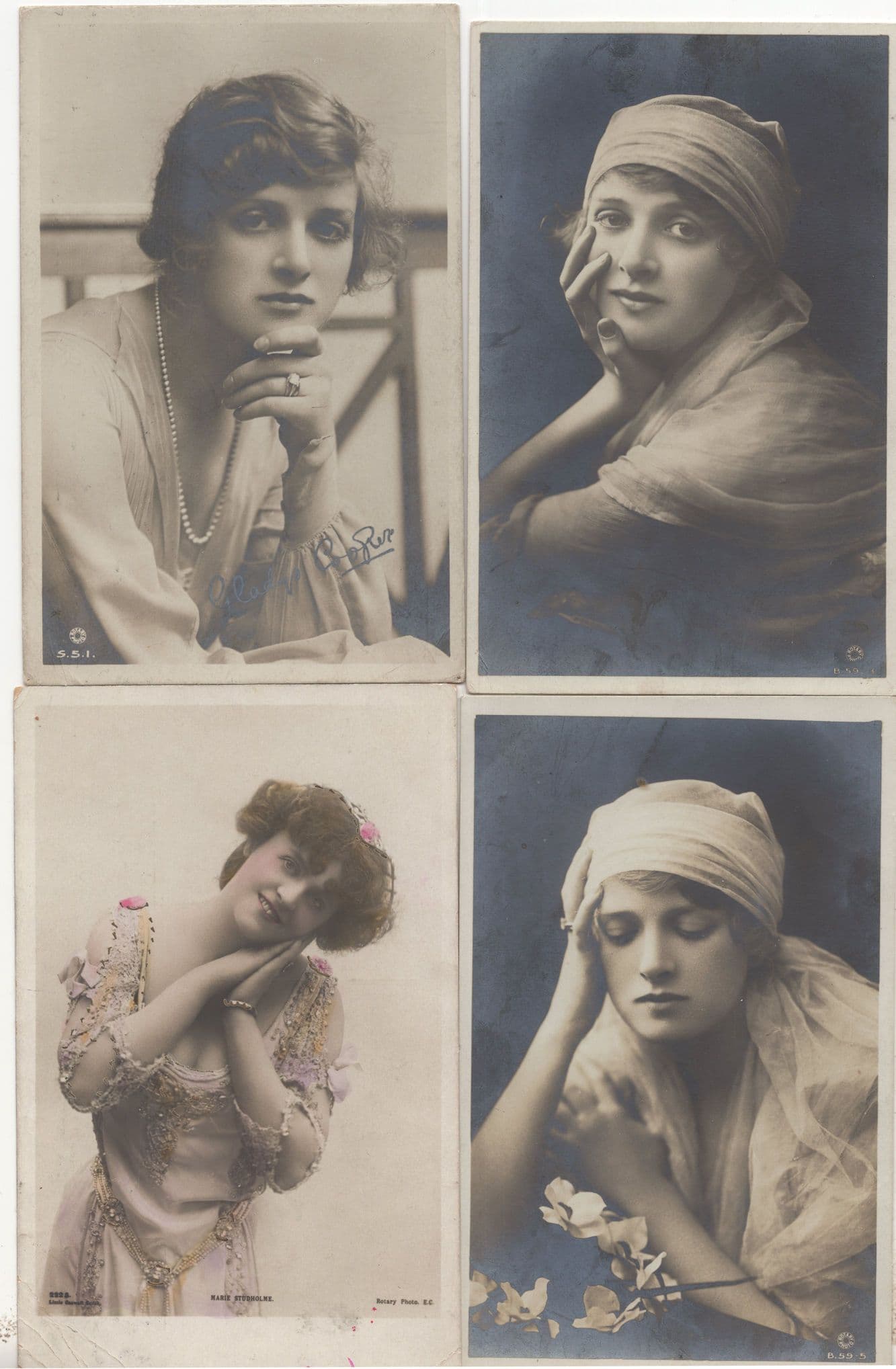 Gladys Cooper Hands On Chin Beauty Gipsy Daydream 4x Old Postcard s