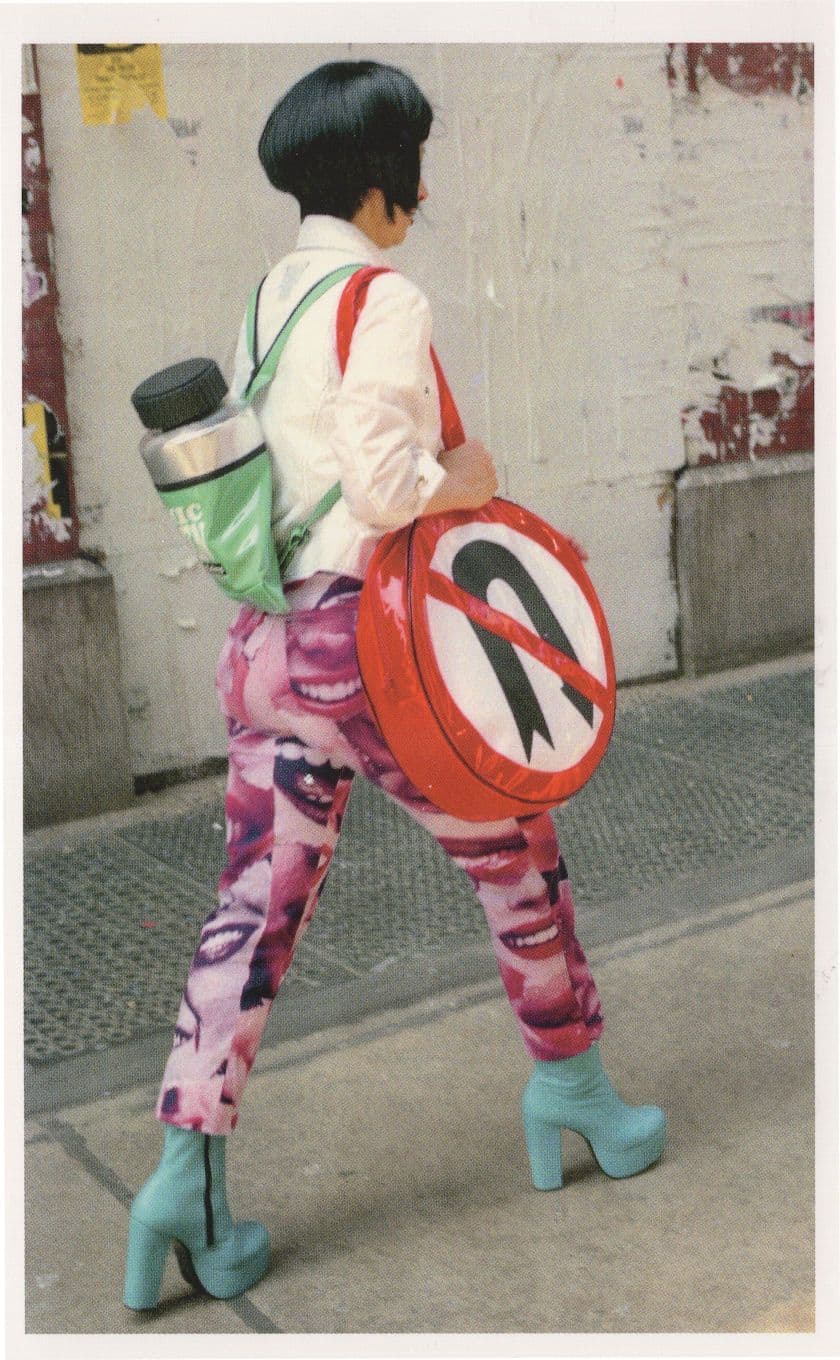 Glam Rock Fashion Shoes U-Turn Road Sign Glue USA Award Postcard