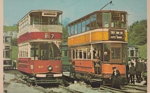 Glasgow 812 Johannesburg 60 Bus Tram Crich Tramway Museum Postcard