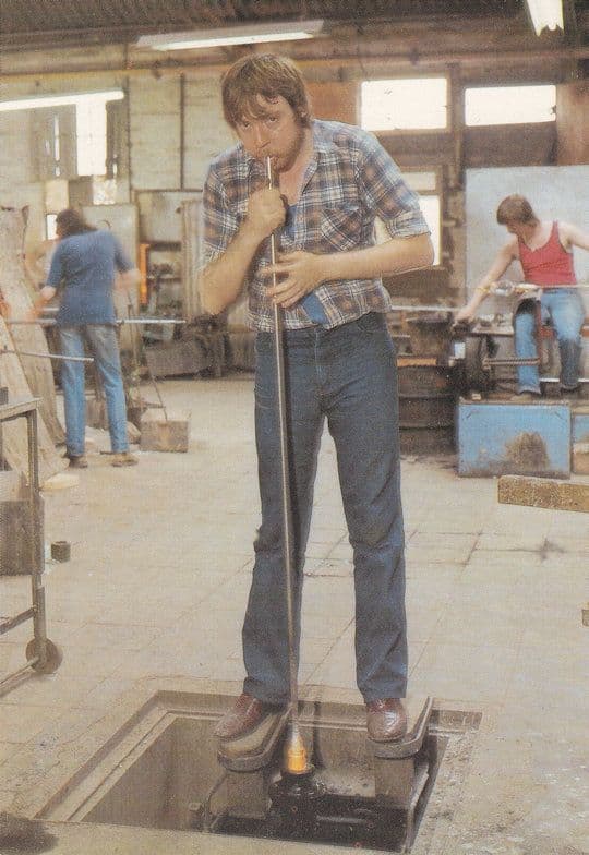 Glass Blower Crafts Postcard