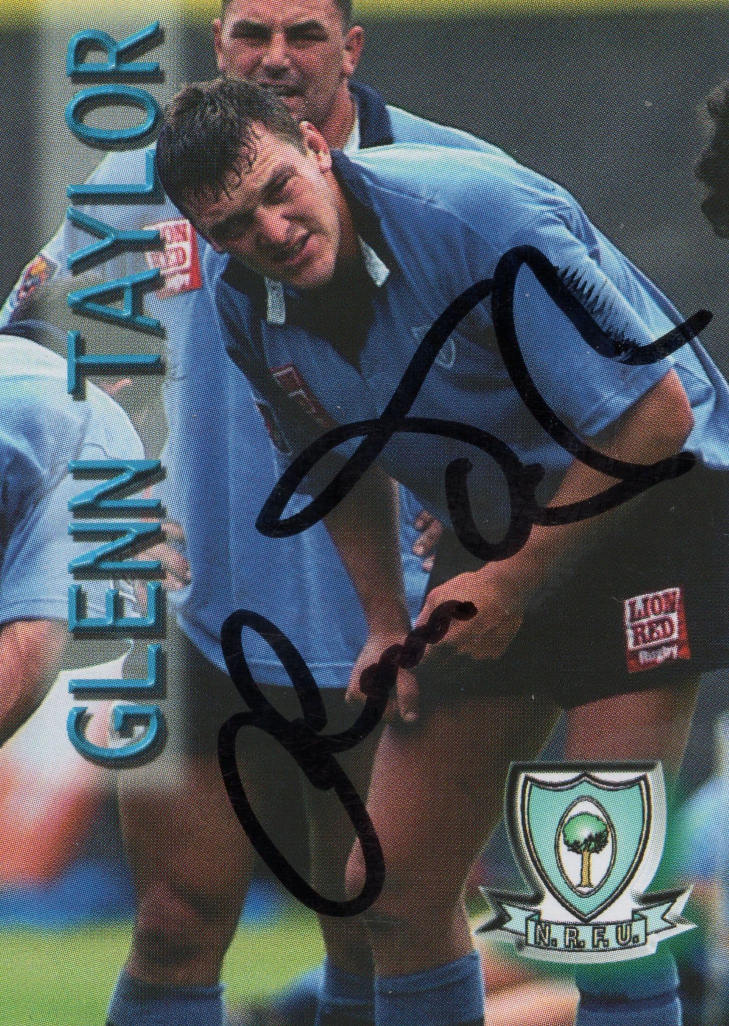 Glenn Taylor Northland Rugby New Zealand Hand Signed Card Photo
