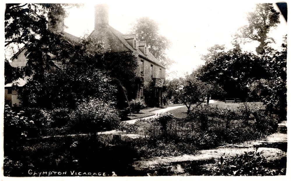 Glympton Vicarage River Oxford Real Photo Old Postcard