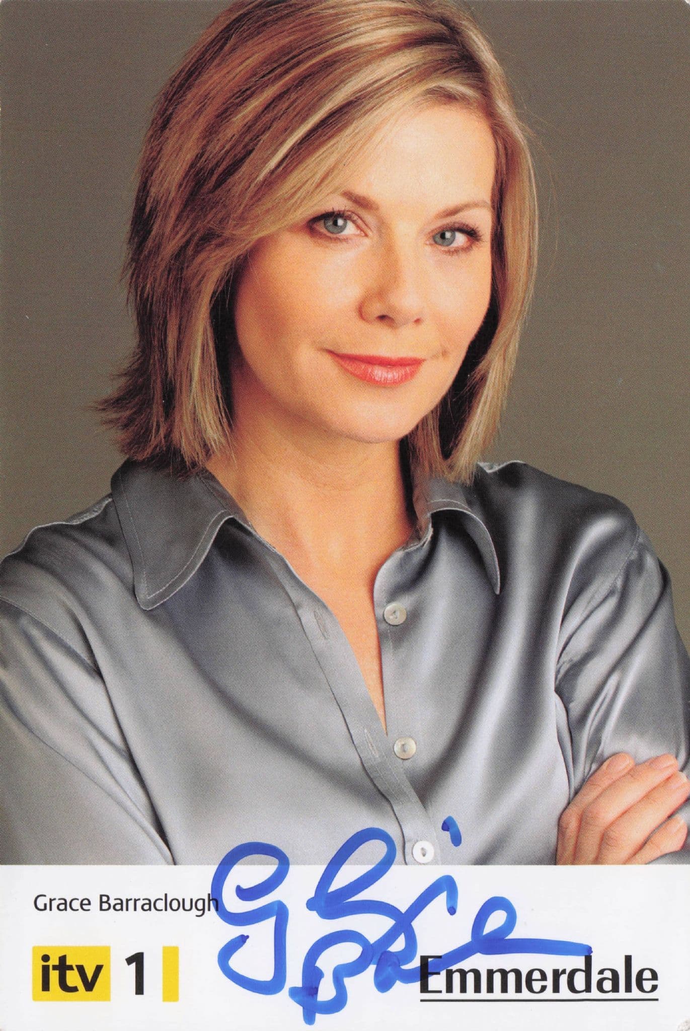 Glynis Barber as Grace Barraclough Emmerdale Hand Signed Cast Photo