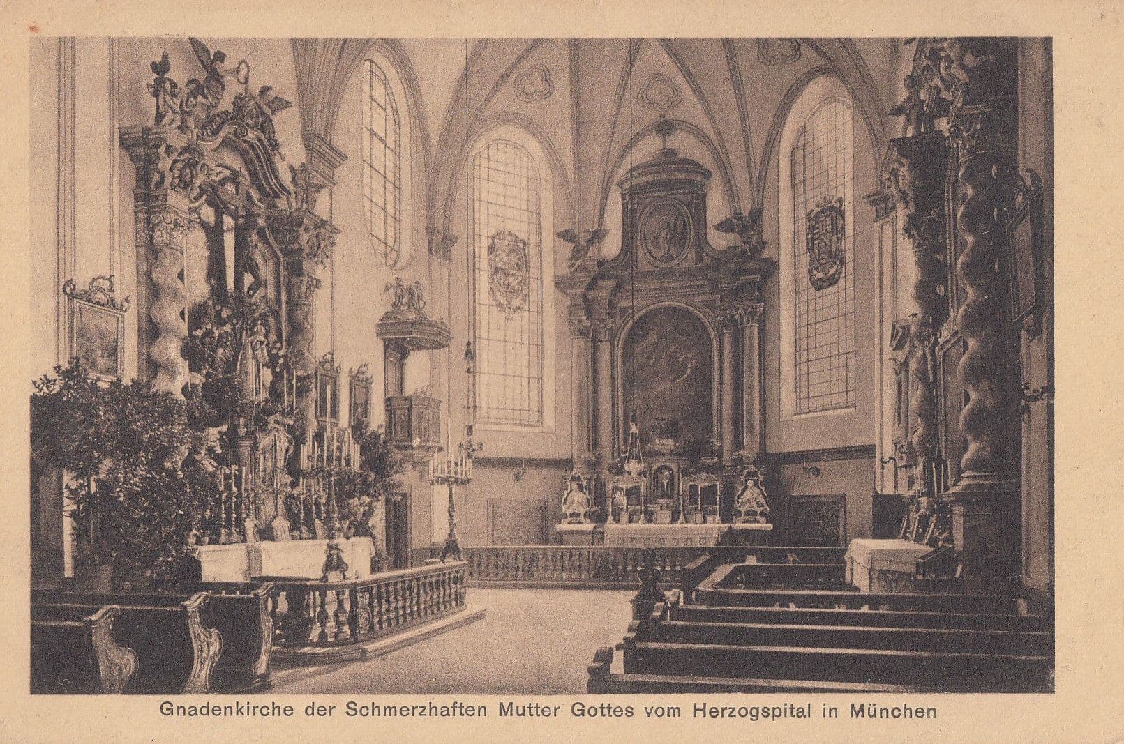 Gnadenkirche Munchen Postcard