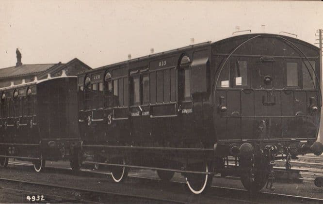GNR 833 Engine Train Vintage Railway Real Photo Postcard