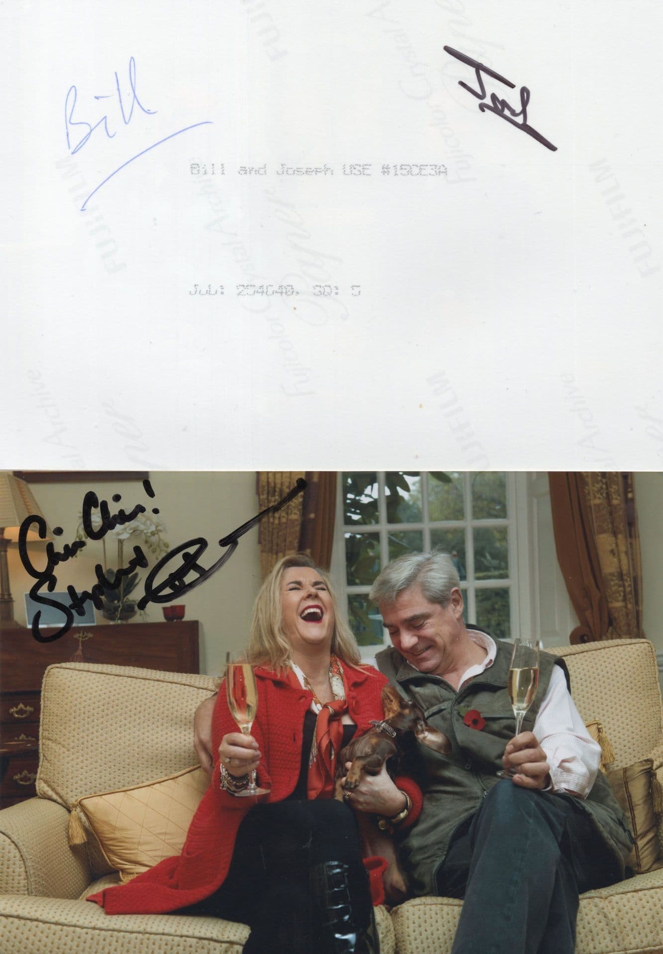 Gogglebox Bill & Joseph Reverse TRIPLE Hand Signed 2x Photo s