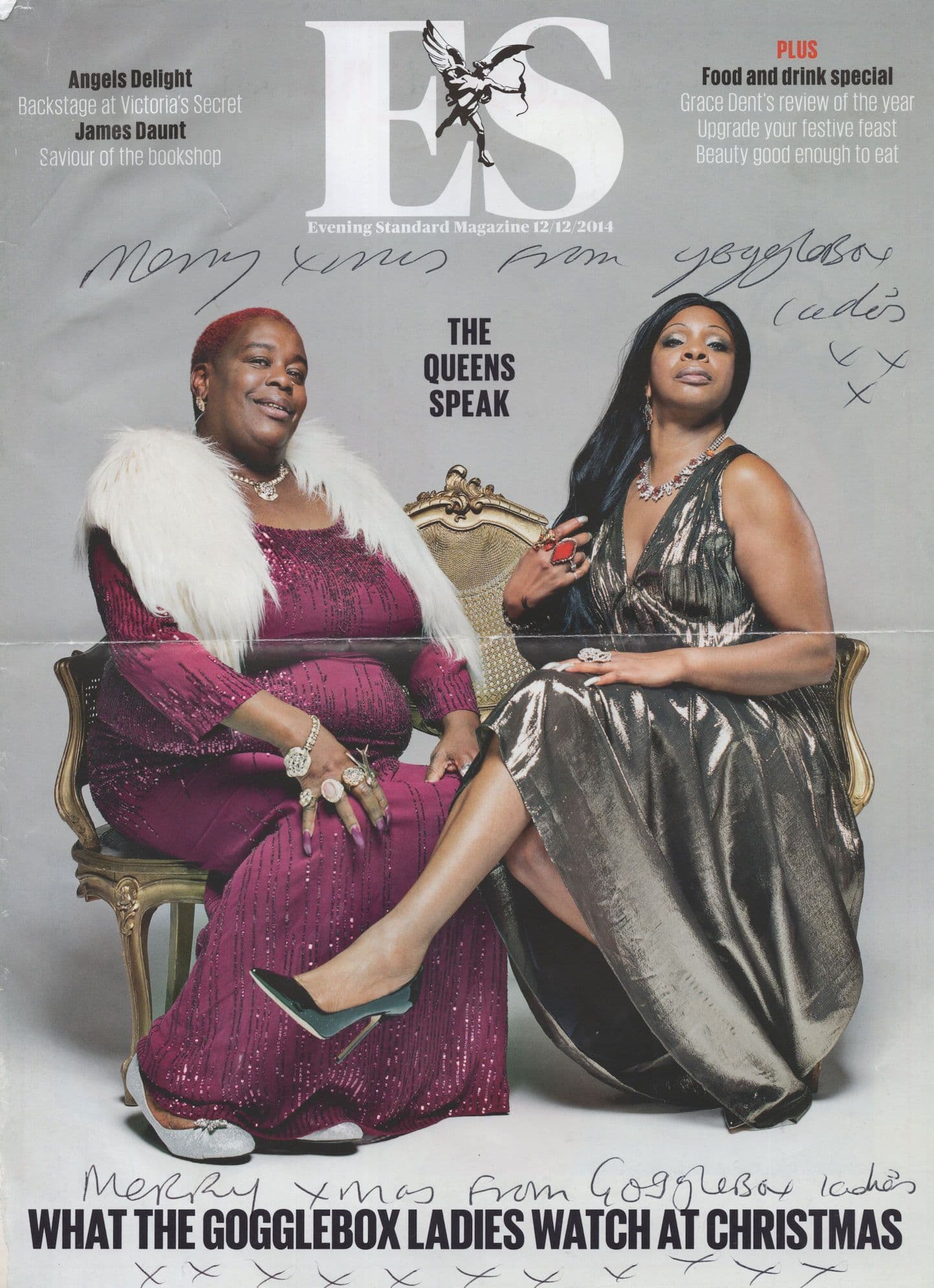 Gogglebox Ladies Hand Signed Folded Magazine Photo