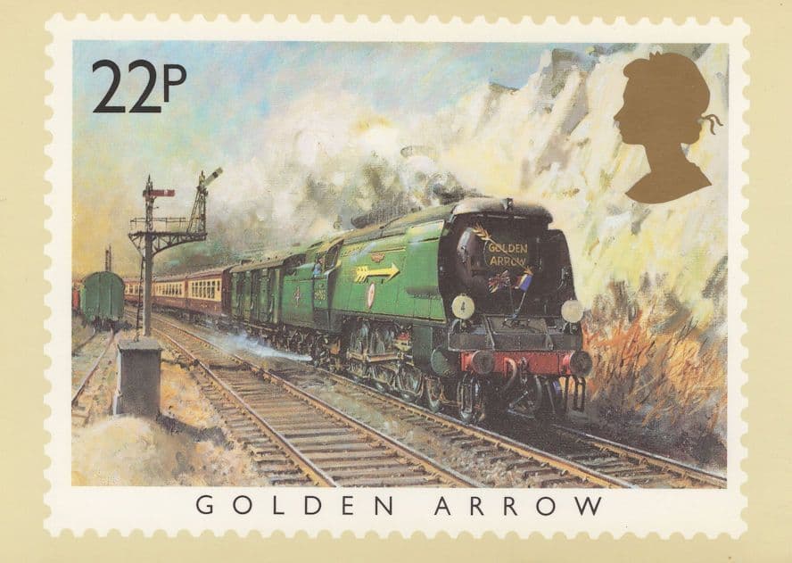Golden Arrow Train PHQ Limited Edition Postcard