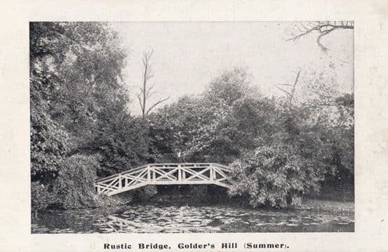 Golders Hill Green Restaurant Hampstead Music Bands Antique Advertising Postcard