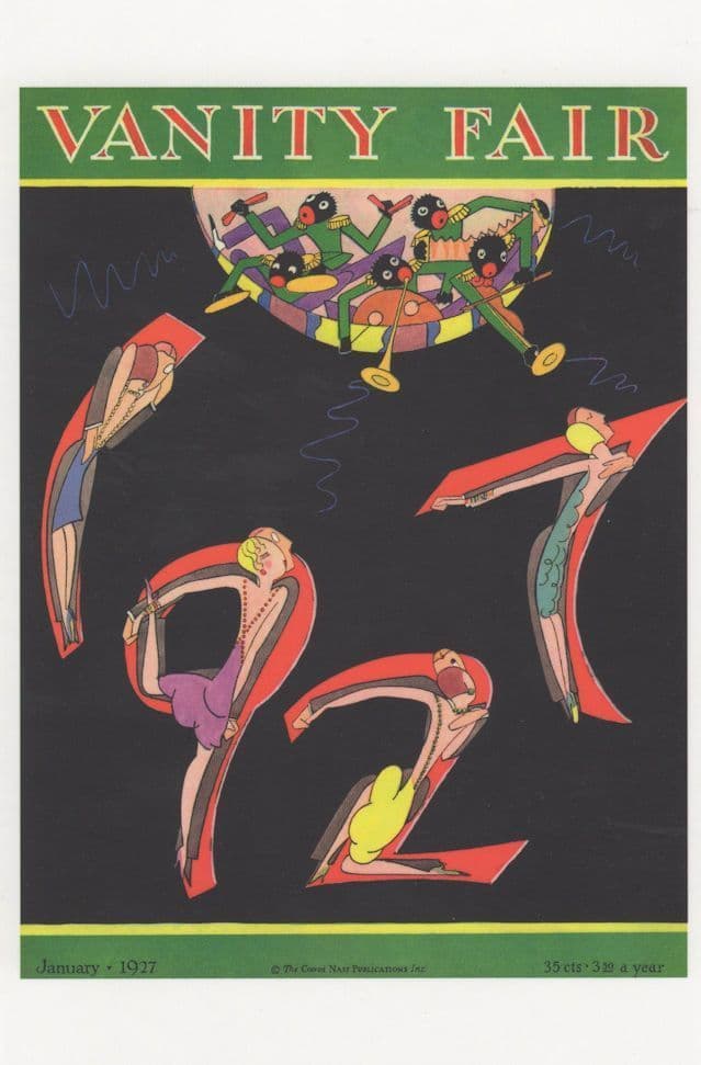 Golly Orchestra 1927 Golliwog Painting Magazine Cover Postcard