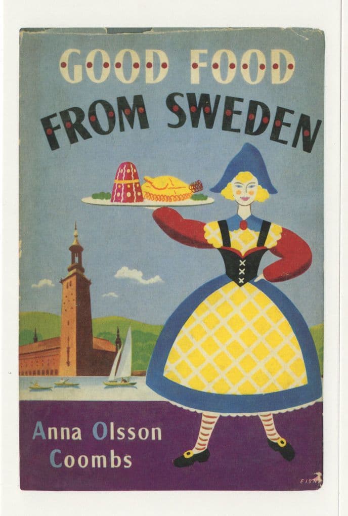Good Food From Sweden Anna Olsson Coombs 1955 Book Postcard