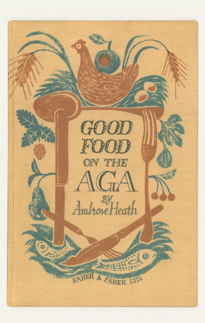 Good Food On The Aga Stove Ambrose Heath 1933 Cookery Book Postcard
