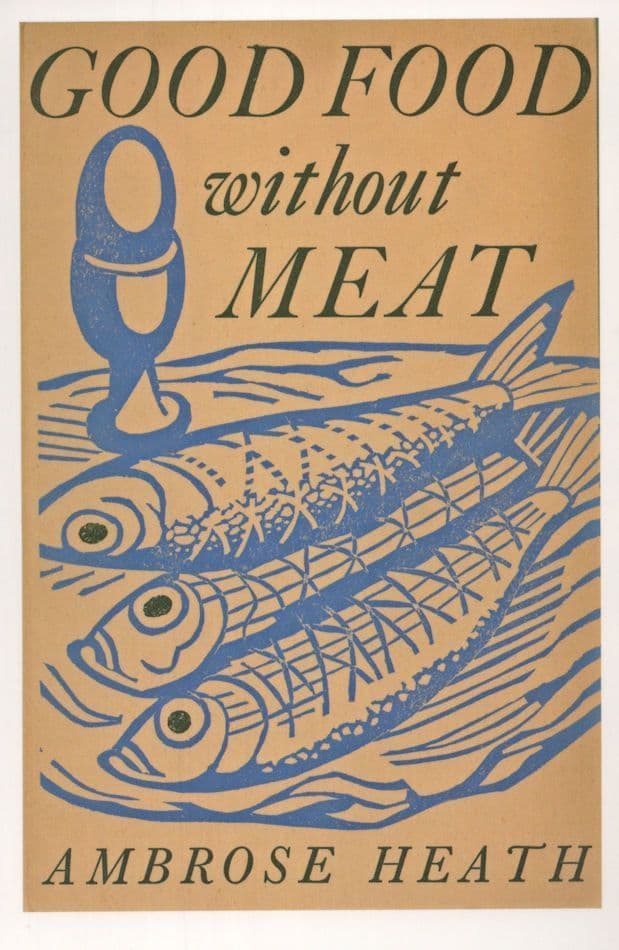 Good Food Without Meat Ambrose Heath Fish Vegatarian 1940 Book Postcard