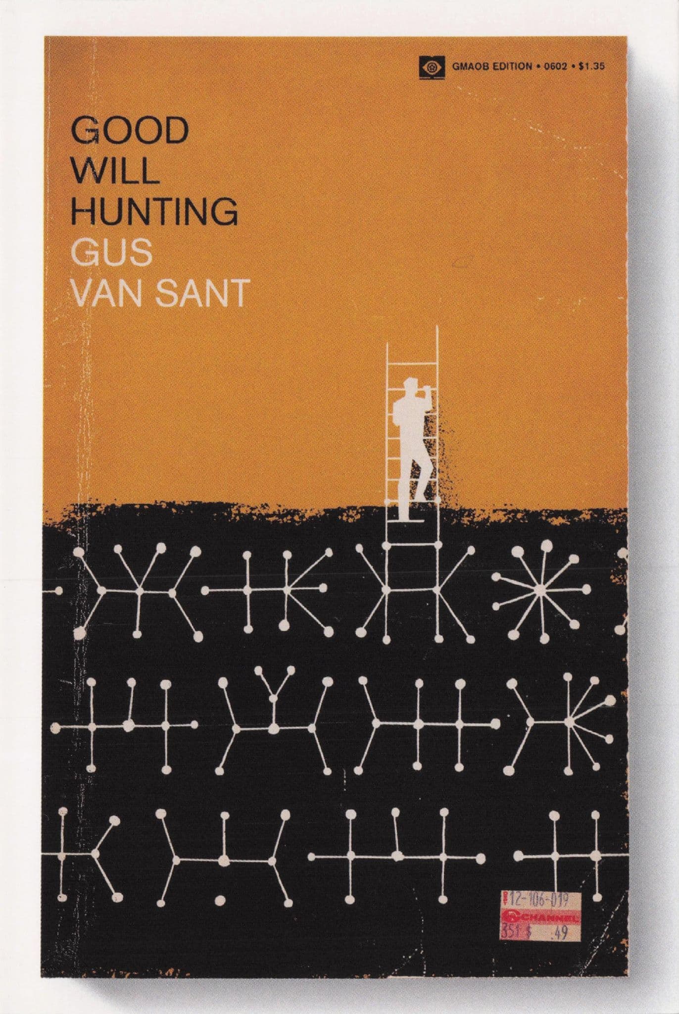 Good Will Hunting Gus Van Sant Film Movie As Rare Old Book Cover Postcard
