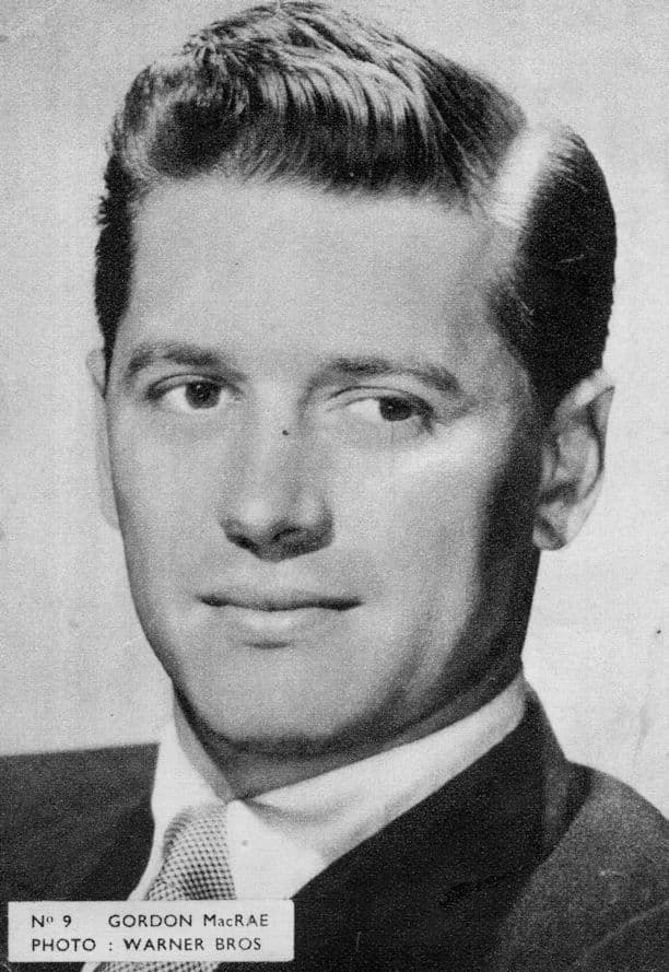 Gordon McRae Belgium 1950s Postcard Size Film Actor Card