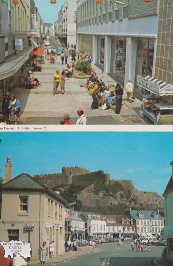 Gorey Pier Shopping Centre & Precinct St Helier Toilets 2x Jersey Postcard s