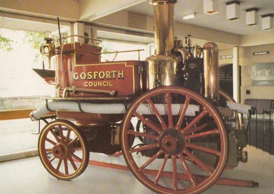 Gosforth Council Yorkshire Shand Fire Engine Postcard