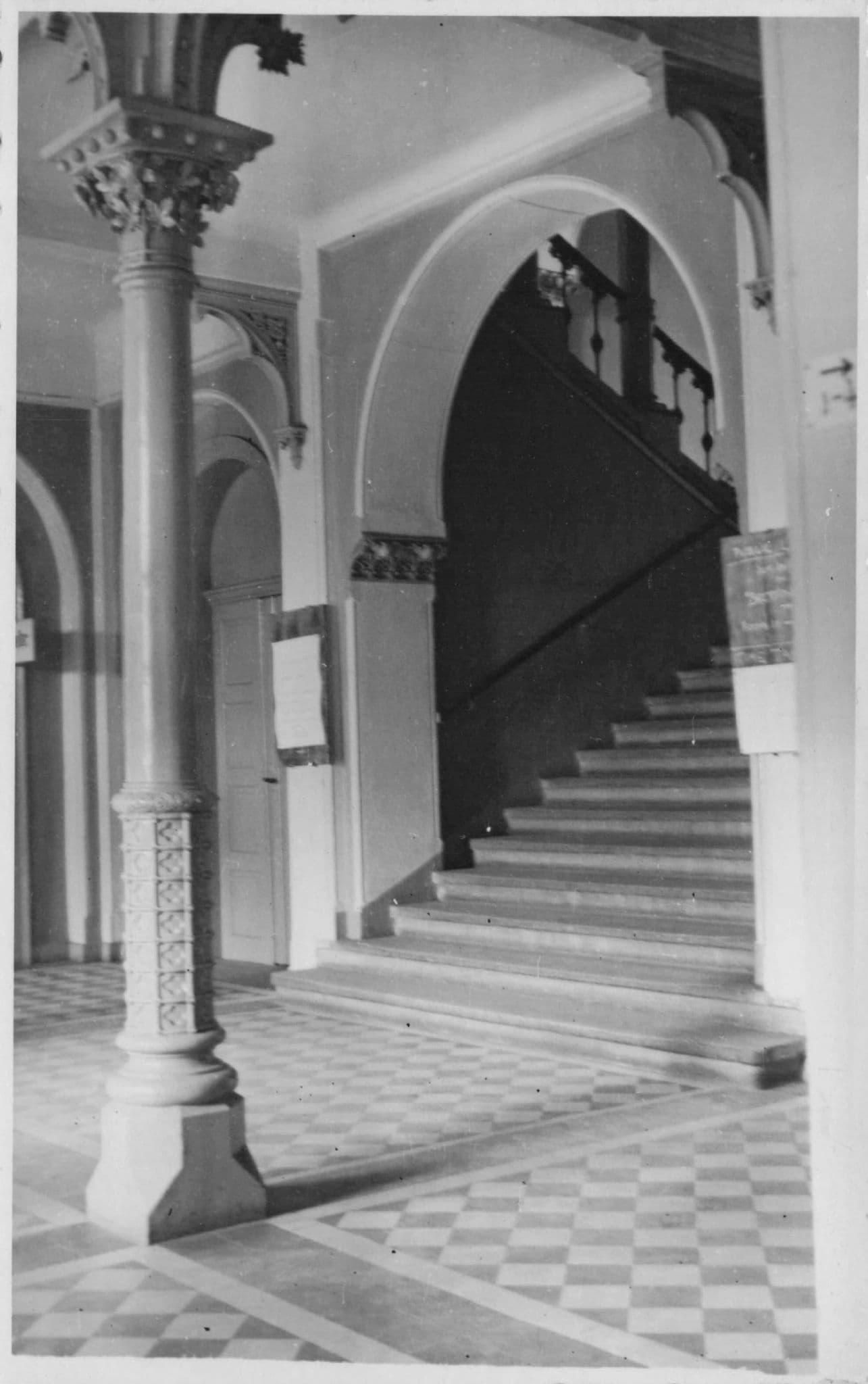 Gottingen Auditorium Staircase Interior Rare German Real Photo Postcard