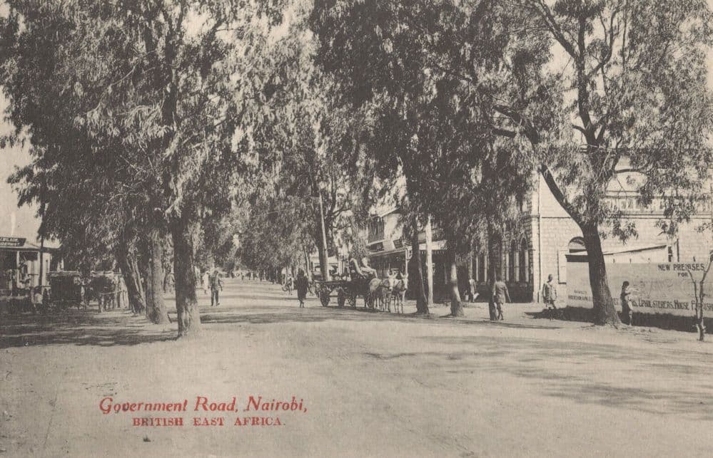 Government Road Nairobi Africa Antique Mombasa Postcard