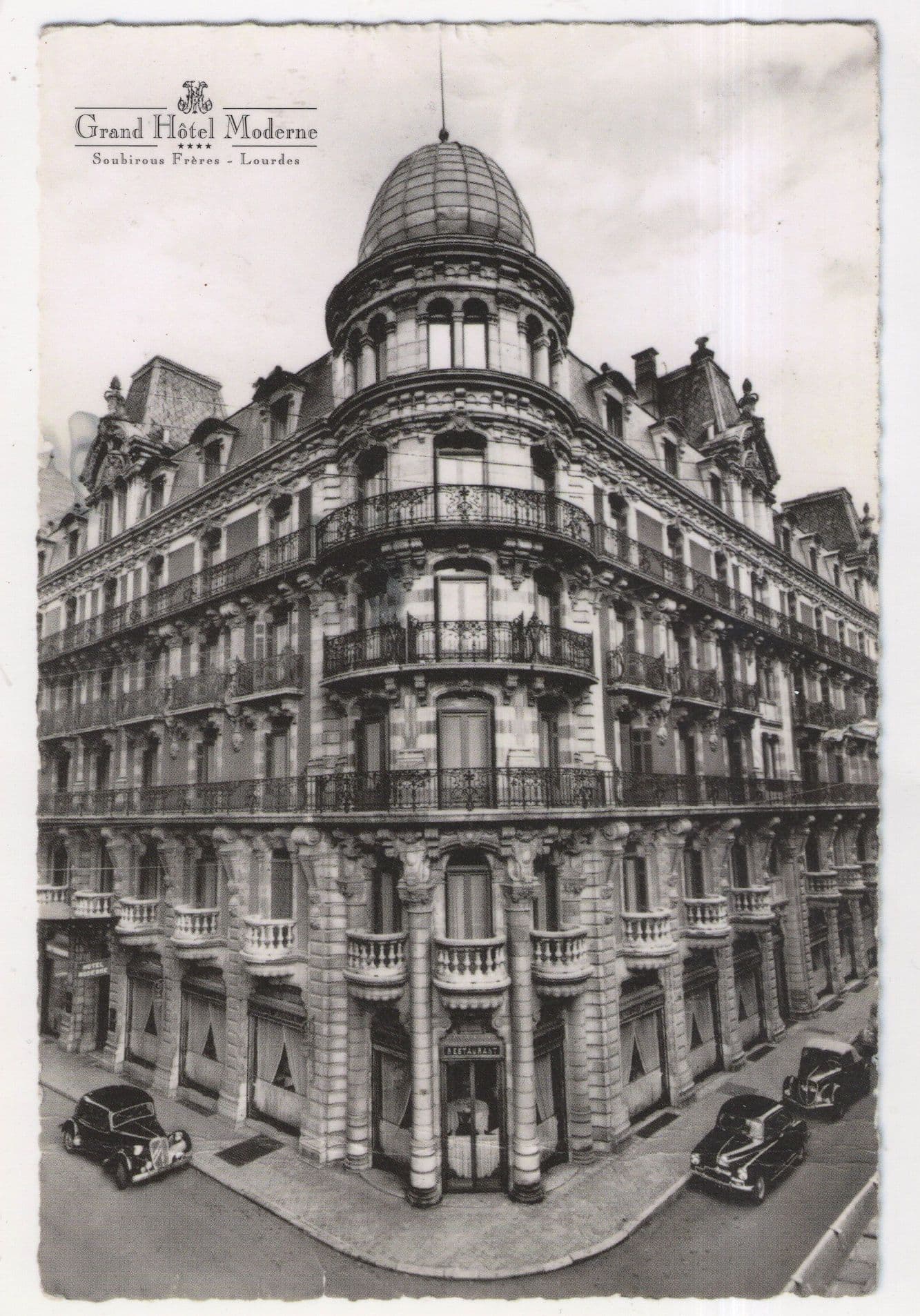 Grande Hotel Moderne Lourdes Victorian History French Postcard
