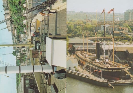 Great Britain Ship Being Restored at Bristol Dock 2x Postcard