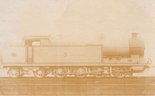 Great Central Railway 1173 Class Engine Antique Rail Train Real Photo Postcard