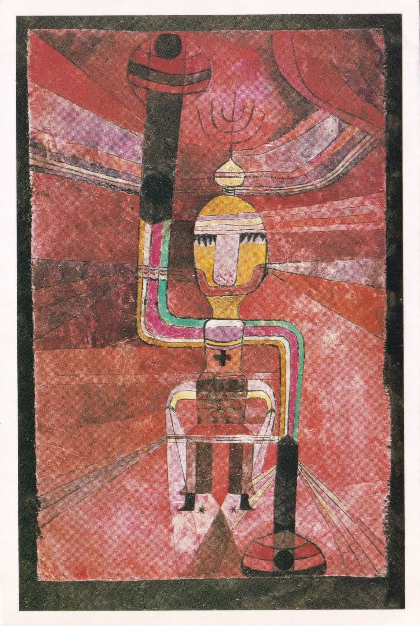 Great Kaiser Armed For Battle Military Paul Klee Nottingham Painting Postcard